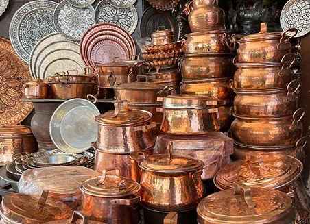 قابلمه مسی طرح قدیم با طراحی سنتی و اصیل